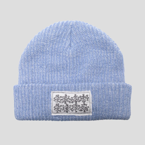 Pass Port - Edible Flowers Beanie (Black Speckle/Blue Speckle)